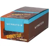 Myprotein Baked Protein Cookie - 12 x 75g - Double Chocolate and Caramel (Gooey Filled)