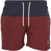Urban Classics Badeshorts navy / burgunder