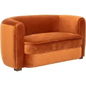 Creative Collection Malala Sofa, Orange, Polyester