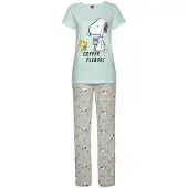 Peanuts Pyjamas gul / grå / mint / hvid