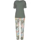 Vivance Pyjamas ecru / lyseblå / curry / khaki / gammelrosa