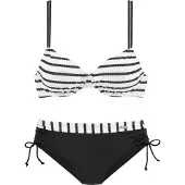 LASCANA Bikini sort / hvid