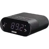 Denver CRQ-107 clockradio / vækkeur med radio / trådløs opladning / dobbelt alarm
