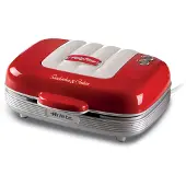 Ariete 1950 edition 1972 - Sandwich/doughnut/muffin-maskine - 700 W - rød