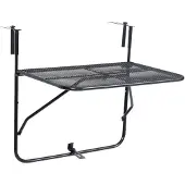 vidaXL altanbord 60x40 cm stål sort