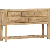 vidaXL skænk i massivt mangotræ 120 x 30 x 75 cm
