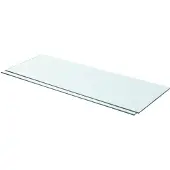 vidaXL Hylder Glaspanel Klar - 80 X 30 cm / 2