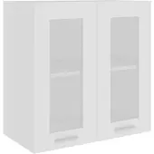vidaXL Hængende Vitrineskab Lyon 60x31x60 Cm Konstrueret Træ - Hvid
