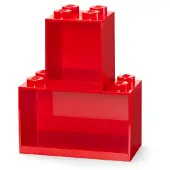 LEGO BRICK SHELF SET - RED