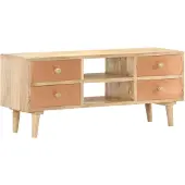 vidaXL tv-skab 110x30x45 cm massivt mangotræ