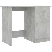 vidaXL skrivebord betongrå 100x50x76 cm spånplade