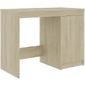 vidaXL skrivebord 100x50x76 cm spånplade sonoma-eg
