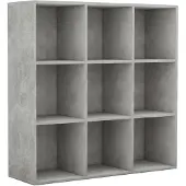 vidaXL Bogreol 98x29x97,5 Cm Konstrueret Træ - Betongrå