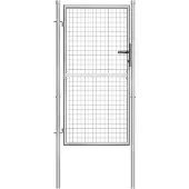 vidaXL havelåge galvaniseret stål 100x150 cm sølv