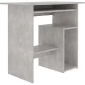 vidaXL skrivebord betongrå 80x45x74 cm spånplade