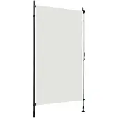 vidaXL udendørs rullegardin 120x270 cm cremefarvet