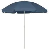 vidaXL strandparasol 240 cm blå