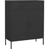 vidaXL Opbevaringsskab 80x35x101,5 Cm Stål - Antracitgrå