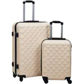 vidaXL kuffertsæt 2 dele hardcase ABS guldfarvet
