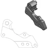 Moto-Master 298 Mm Yamaha 211042 Bremsekaliber Flyttebeslag
