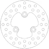 Moto-Master Brake Disc Round Front 110303