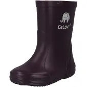 CeLaVi Gummistøvler lysegrå / aubergine