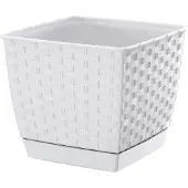 Prosperplast RATOLLA FIRKANTET URTEPOTT - HVID - PP-DRLK145B