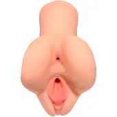 PDX Pick Your Pleasure - 2-i-1 realistisk masturbator (naturel)