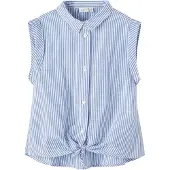 Name it Bluse 'Femma' blå / hvid