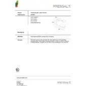 Pressalit toiletpapirholder sort krom