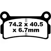 EBC Fa Series Organic Fa164 Bremseklodser