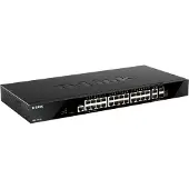 D-Link DGS 1520-28 - Switch - L3 - smart - 24 x 10/100/1000 + 2 x Gigabit SFP + 2 x 10 Gigabit SFP+ - monterbar på stativ