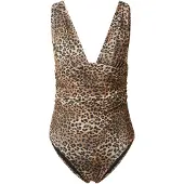 Hunkemoller Badedragt brun / taupe / sort