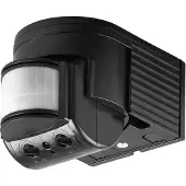Goobay 96001, Væg, Indendørs, Udendørs, Sort, IP44, 2000 Lux, 10 - 420 sek./side