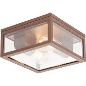 QAZQA Industriel loftslampe rustbrun IP44 2-lys - Charlois