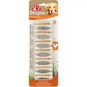 8In1 Delights Strong Kylling tyggeben - XS, 3 x 140 g (21 stk.)