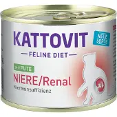 Kattovit nyre/renal 185 g - 12 x 185 g Kalkun