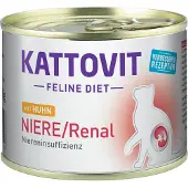 Kattovit nyre/renal 185 g - 12 x 185 g Kylling