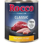 Rocco Økonomipakke: 24 x 800 g Classic - Okse med kylling