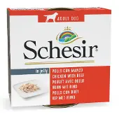 Schesir dåser 6 x 150 g - Kylling & Okse