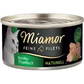 Miamor Økonomipakke: 24 x 80 g Fine Fileter Naturel - Tun & Krabbe