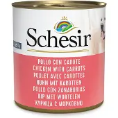 Schesir Hundevådfoder 6 x 285 g - Kylling & Gulerod