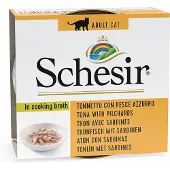 Schesir Økonomipakke: 24 x 70 g Schesir i bouillon - Tun & Sardiner