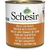 Schesir Økonomipakke: 12 x 285 g vådfoder - Kylling & Kartoffel