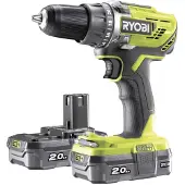 Ryobi One+ R18DD3-220S - Bor/driver - ledningfri - 2-hastigheders - nøgleløs borepatron 13 mm - 50 N·m - 2 batterier - 18 V