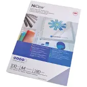 GBC Indbindingsomslag HiClear A4 (210 x 297 mm) - 300 micron - klar (100 stk.)