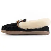 Minnetonka Mokassin 'Alpinsheepskin' creme / lysebrun / sort