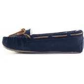 Minnetonka Hjemmesko 'Cally' navy / brun
