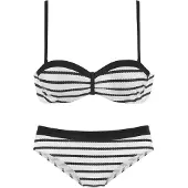 LASCANA Bikini sort / hvid