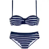 LASCANA Bikini navy / hvid